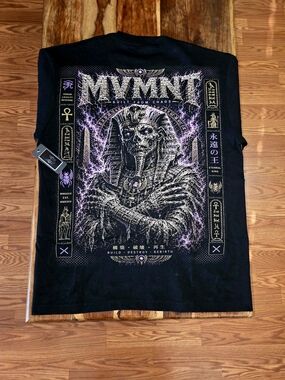 MVMNT Men's "Mummy" Black Graphic Tee